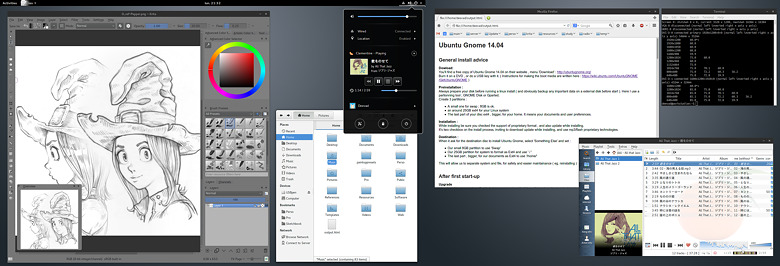 Ubuntu Gnome 14.04 screenshot