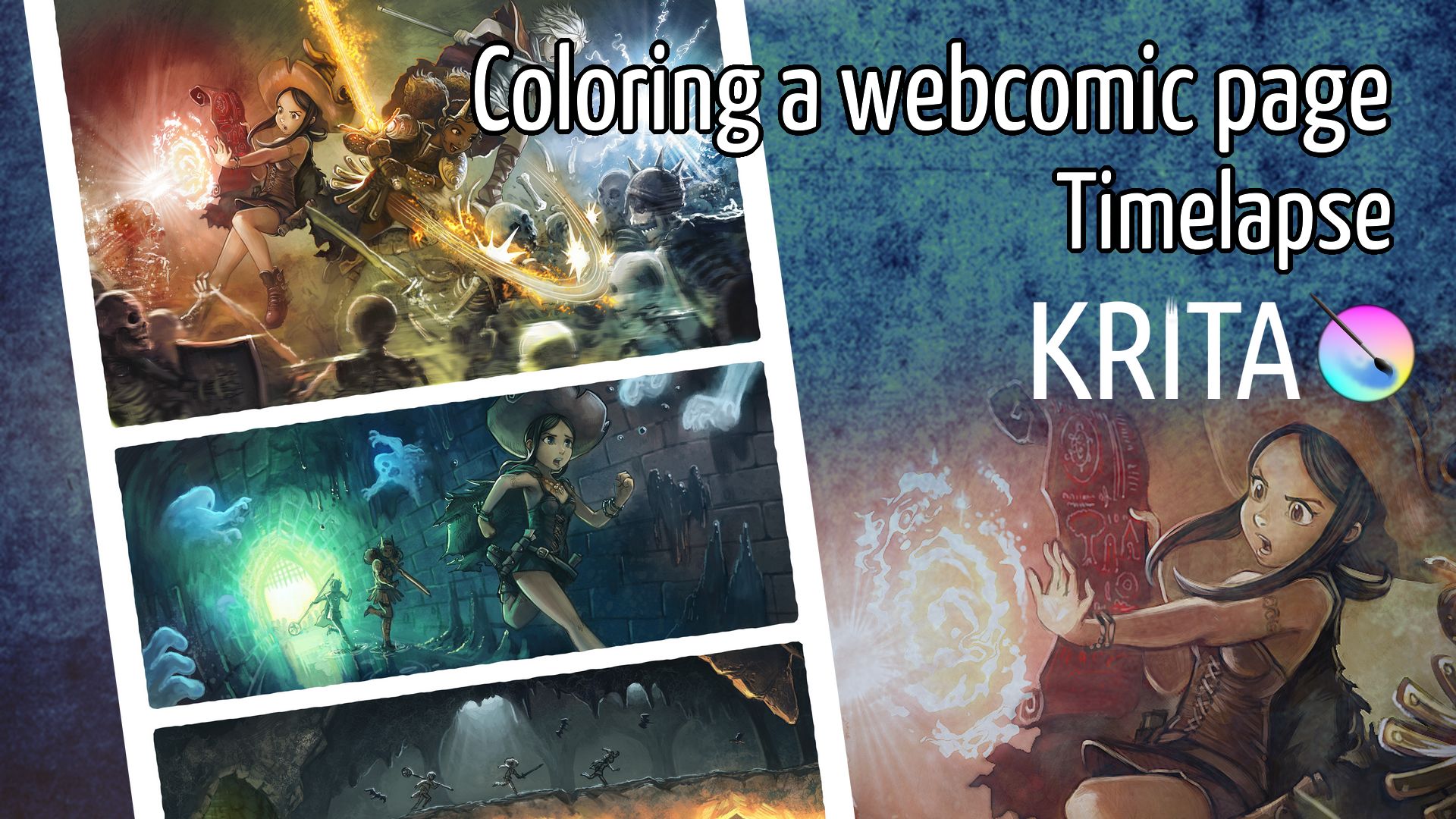 Video Timelapse Coloring A Comic Page David Revoy