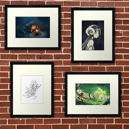 CG copy-paste of four wallart preview
